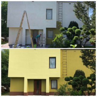 Nátěr fasády včetně soklu