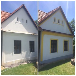 Nátěr okrasné fasády