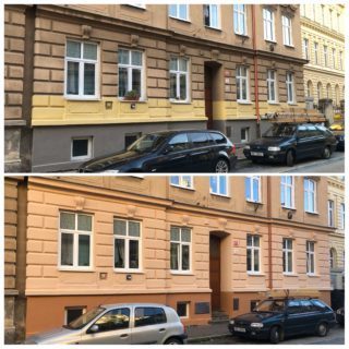 Nátěr fasády Riegrova 12