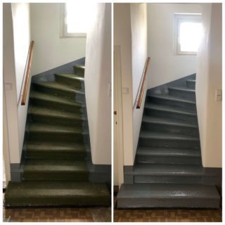 Nátěr kamenného schodiště