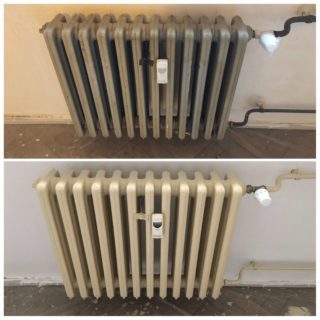 Nátěr radiátoru