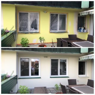 Nátěr fasády balkonu