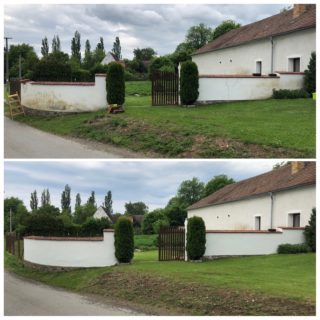 Nátěr zídky Opalice